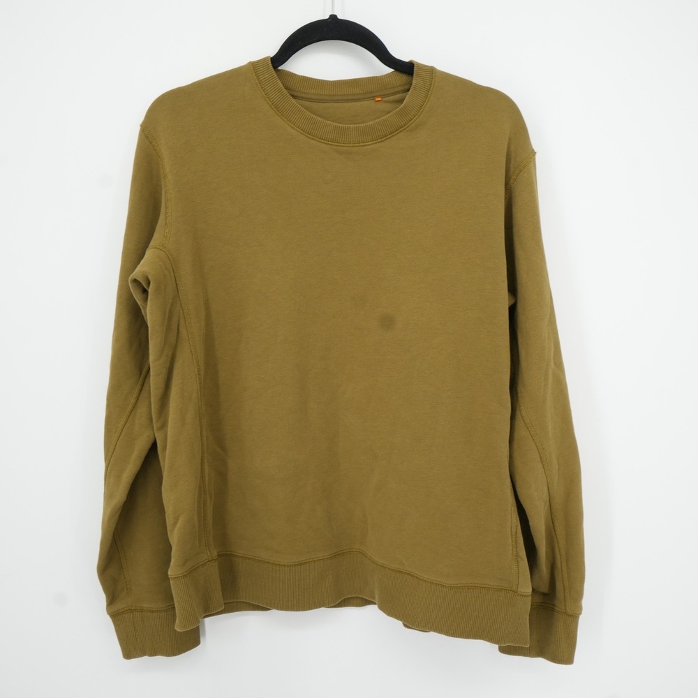 DU/ER Sweatshirt Men Large Olive Brown Pimlico Performance Crew MHJS1523 Utility